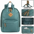 thumbnail image 2 of Laptop Backpack for Women, Men for Travel, School, College Backpack with Padded Back, Adjustable Padded Shoulder Straps - Spruce, 2 of 8