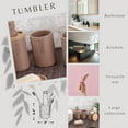 thumbnail image 3 of Modern Matte Cappuccino Bathroom Tumbler, Minimalist Design Toothbrush Holder, Versatile Home Organizer, 3 of 6