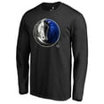 thumbnail image 2 of Men's Black Dallas Mavericks Midnight Mascot Long Sleeve T-Shirt, 2 of 3