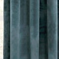thumbnail image 3 of Prima Velvet Solid Room Darkening Window Curtain Slate Blue Set 38X84, 3 of 5