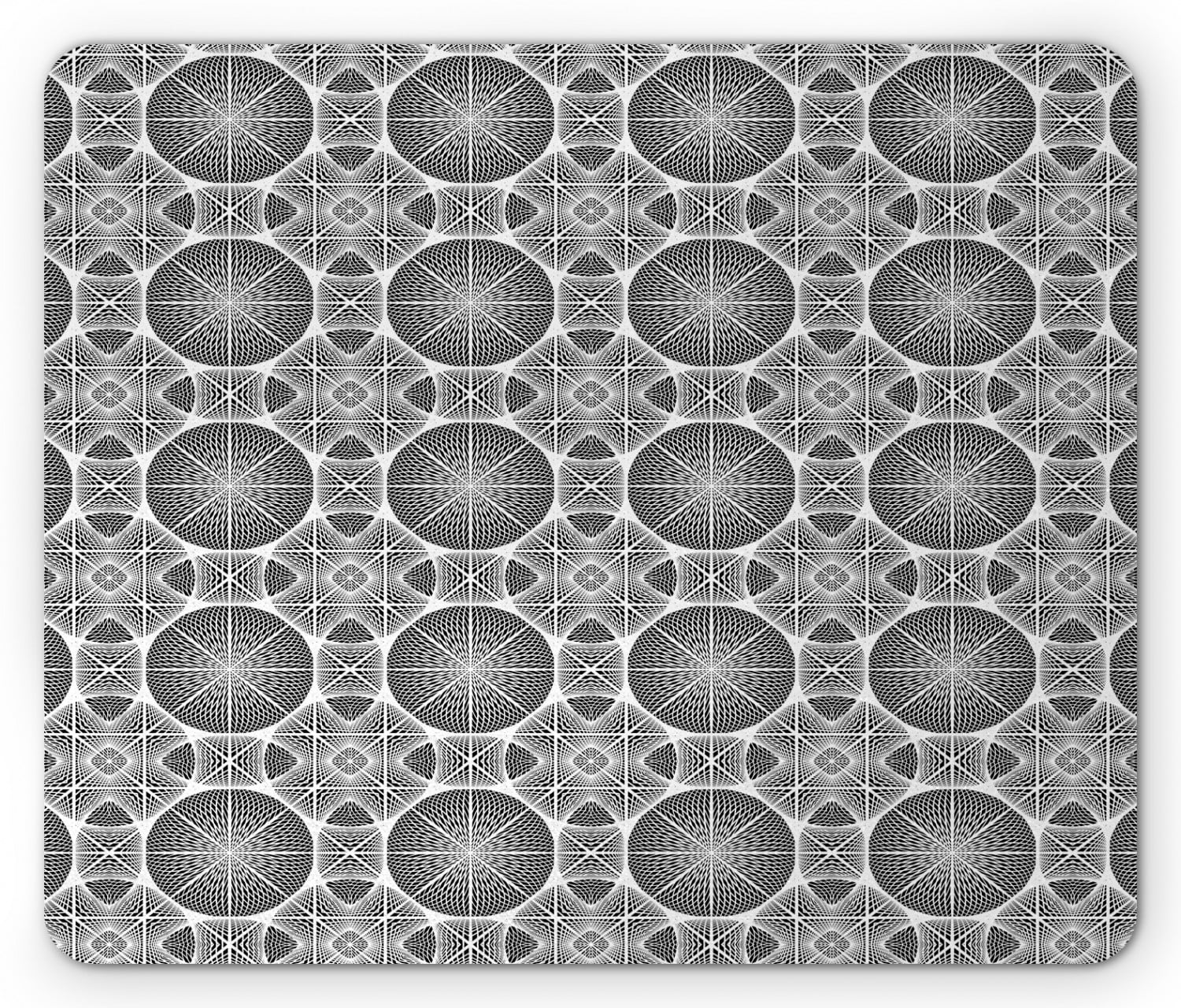 Abstract Mouse Pad, Optical Illusion Art Repetitive Circular