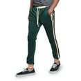 thumbnail image 4 of G-Style USA Men's Hip Hop Slim Fit Track Pants - Athletic Jogger G Striped - Green - Large, 4 of 4