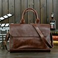 thumbnail image 1 of LHSHID Retro Men's Briefcase Crazy Horse Leather Laptop Handbag Business Men Messenger Bags Leather Laptop travel Bag aktentas bolsos, 1 of 6