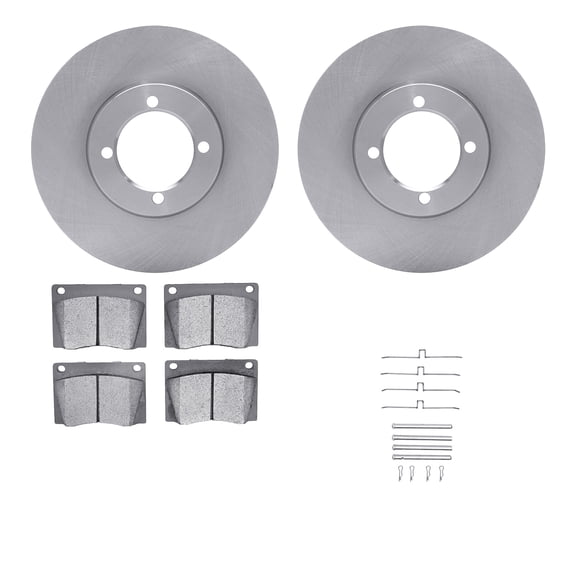 Dynamic Friction Company Front Brake Rotors with 5000 Advanced Brake Pads includes Hardware 6512-22010
