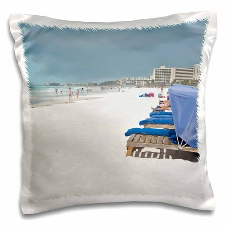 3dRose USA, Florida, Sarasota, Crescent Beach, Siesta Key - US10 BFR0132 - Bernard Friel - Pillow Case, 16 by