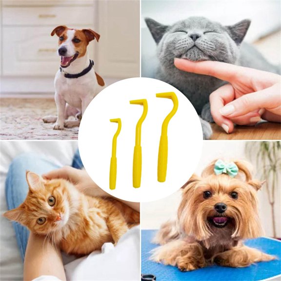 Pet Flea Comb & Tick Remover Tool Use Grooming Brush For Dogs/Cats Stainless Steel Flea Removal Comb With Ergonomic Handle