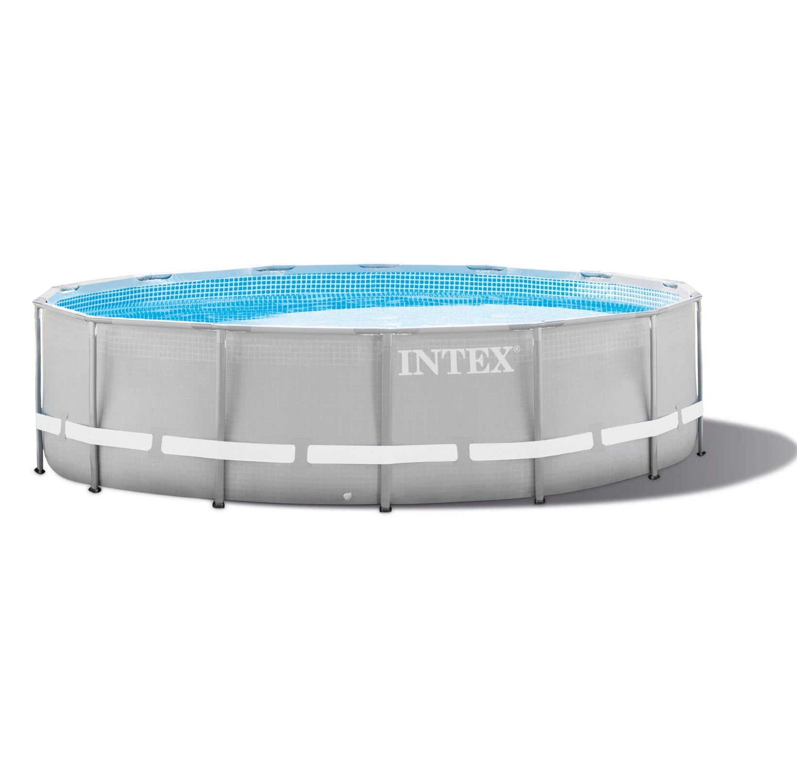 Intex 15 Foot x 48 Inch Ultra Frame Above Ground Swimming Pool Set | 28343EH by