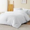 thumbnail image 2 of RUIKASI White Duvet Insert Full Size - Fluffy Lightweight Cooling Bedding, Soft Down Alternative Medium Warm Duvet with Corner Tabs, 82x86, Machine Washable, 2 of 7