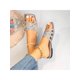 thumbnail image 3 of Women'S Square Toe Flat Shoes With Strap, Retro Glitter Sandals, Easy Slip-On Silver Flat Shoes, 3 of 5