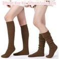 thumbnail image 7 of Women's Fuzzy Long Socks Fluffy Winter Plush Leg Warmers Winter Warm Knee Socks Thermal Socks, 7 of 7
