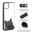 thumbnail image 2 of FINCIBO Soft Rubber Protector Cover Case for Apple iPhone 14 Max 6.7" 2022, Black Bombay Kitten Cat, 2 of 5