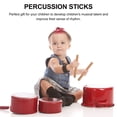 thumbnail image 4 of SHISUYAN Wooden Rhythm Sticks for Kids Light Yellow Musical Instruments Great for Children's Educational Activities 12 Pieces, 4 of 8