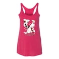 thumbnail image 2 of If It's Not a Jack Russell Terrier It's Just a Dog | Womens Dog Lover Premium Tri-Blend Racerback Tank Top, Shocking Pink, Medium, 2 of 3