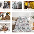 thumbnail image 7 of Yibo Horse Farm Animal Flowers Blanket Gifts Blanket Flannel Soft and Comfortable Anti-static Bed Sofa Blanket, 7 of 7