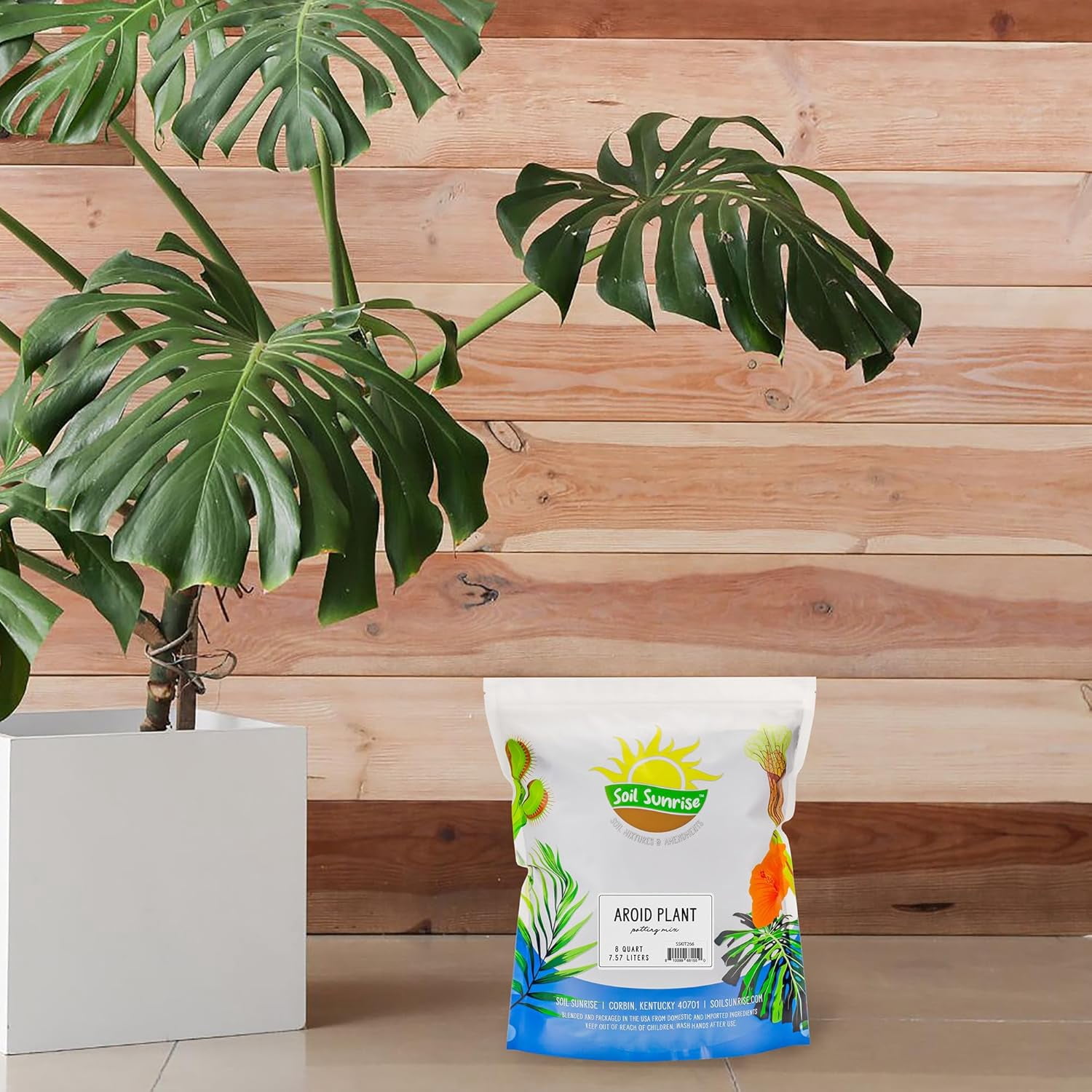 Aroid Plant Potting Mix (8 Quarts) for Pothos Devil's Ivy, ZZ Plant, Chinese Evergreen, Dumb Cane Philodendron, Syngonium, Alocasia, Colocasia Etc.
