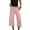 Pink, variant on Women's Ruched Wide Leg Capri Pants High Waist Casual Yoga Pants Loose Fit Cropped Trousers Comfortable Lounge Pants for Daily Wear