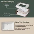 thumbnail image 3 of Los Flexi 24" Rectangle Undermount Bathroom Sink with Overflow, White Vitreous China Lavatory Vanity Sink for Bathroom, 3 of 13
