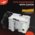 thumbnail image 3 of A-Premium Air Conditioner AC Compressor with Clutch Compatible with Ford Fiesta 2001 2003-2010, Fiesta Ikon 2002-2004, EcoSport 2004-2008, Courier 2008, 1.6L 2.0L, 3 of 6