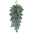 thumbnail image 2 of 26.3 Inch Faux Snow Christmas Swag, Frosted Real Touch Norfolk Pine Teardrop Swag for Front Door, Fireplace Mantle, and Staircase Holiday Decorations, Indoor Outdoor Xmas Decor, 2 of 7
