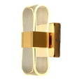 thumbnail image 2 of Aplique de pared acrílico LED moderno, lámpara de pared regulable para dormitorio, pasillo, escaleras, baño, accesorio de iluminación interior, lámpar , Líneas de Líneas de onda de oro, 2 of 8