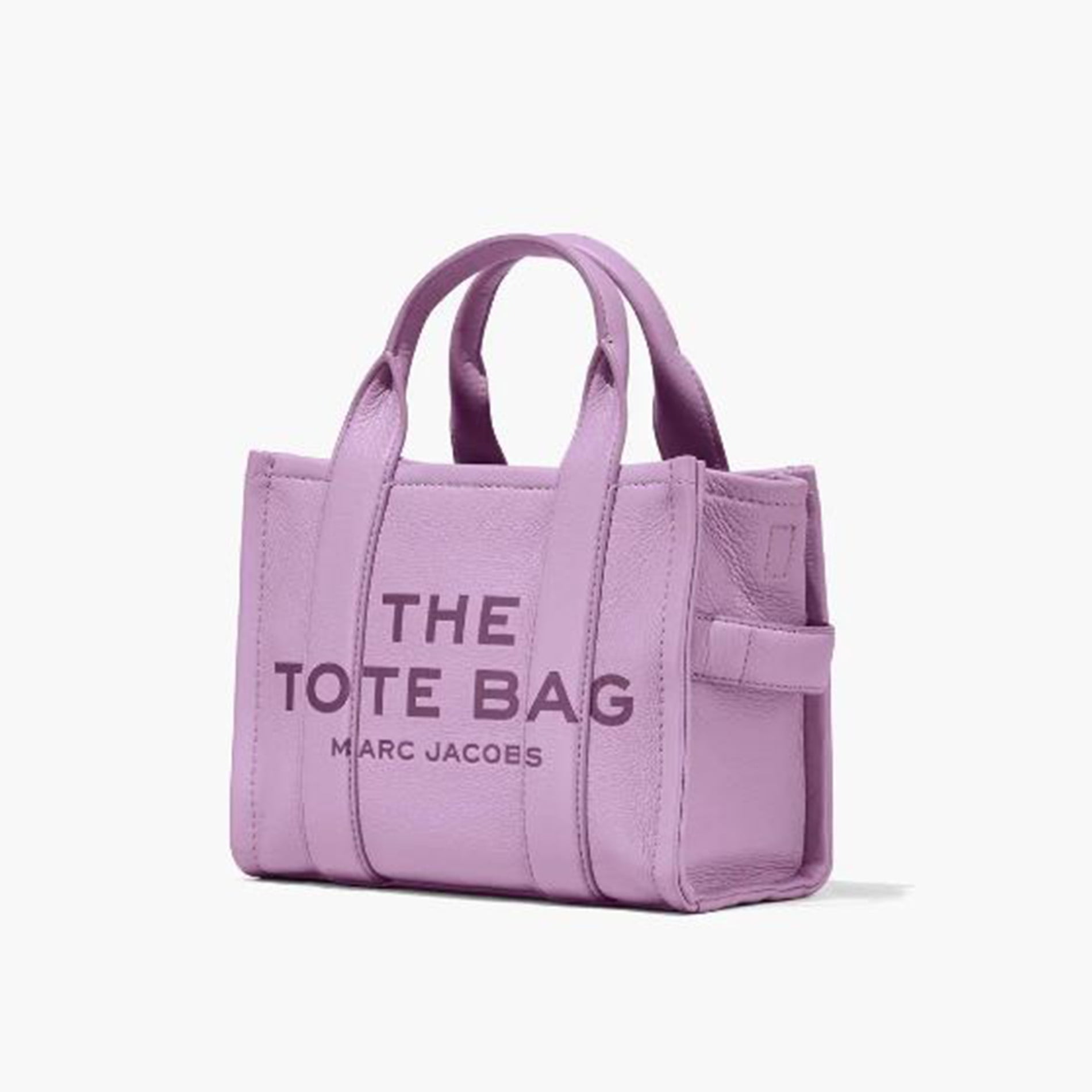 Marc Jacobs パープル The Leather Small トートバッグ Marc Jacobs Womens The Leather Small Tote Bag Regal Orchid