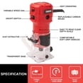 thumbnail image 3 of Enrutador para madera TEENO 650 W 110 V 32000 RPM con juego de brocas de fresado, 3 of 7