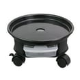thumbnail image 1 of Plateaux Ronds pour Pots de Fleurs de 27 cm, Amovibles, Universels, Base à Roulettes Inférieure pour Plante, Base de Pot de Fleurs avec Tiroir de Rangement pour la Maison (Noir), 1 of 8