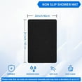 thumbnail image 2 of GoXteam Non-Slip Bathtub Mat, 16 x 24inch, Shower Mats for Bath Tub, PVC Loofah Bathroom Mats for Wet Areas, Quick Drying Foot Scrubber Mat, Black, 2 of 7
