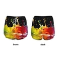 thumbnail image 3 of Gukieu Vibrant Color Splash Print Women's Sports Shorts with Drawstring Elastic Waistband for Running, Yoga, Fitness-Medium, 3 of 7