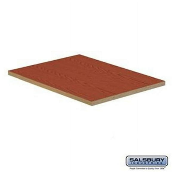 SalsburyIndustries 11141MED 21 in. Deep Solid Medium Oak Executive Wood Locker In-Line Flat Top Filler