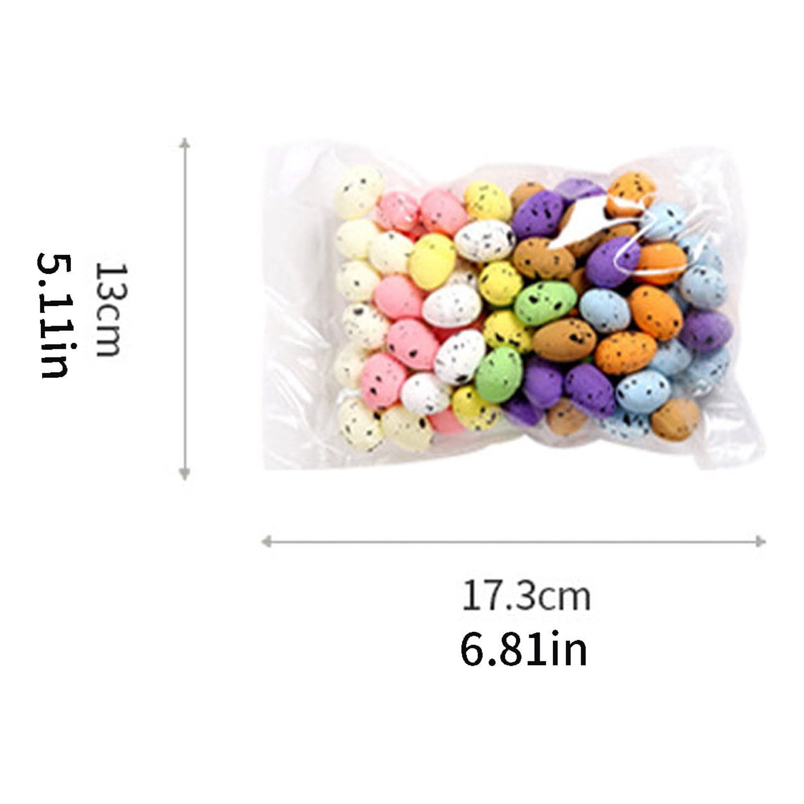 0.71" Easter Eggs - Foam Easter Eggs (100 Pcs/Pack),Fillable Empty Eggs Bulks,Easter Basket Stuffers,School Classroom Prizes,Easter Egg Hunting Party Favors 1