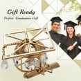 thumbnail image 4 of Matashi Home Decorative Tabletop Showpiece 24K Gold Plated Crystal Studded Graduation Cap Ornament with Diploma and Crystal Ended Tassle, 4 of 7