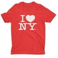 thumbnail image 5 of Men's I Love NY Officially Licensed Adult Unisex Tees White, 5 of 9