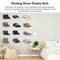 thumbnail image 4 of Floating Shoes Display Rack, Wall Levitating Rack Holder Wide Front Tilting Resistant Transparent Look   for Home Shoes Store, 4 of 7