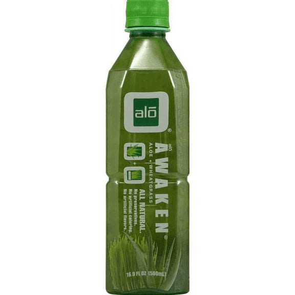 ALO Awaken Aloe Plus Wheatgrass -- 16.9 fl oz Pack of 4