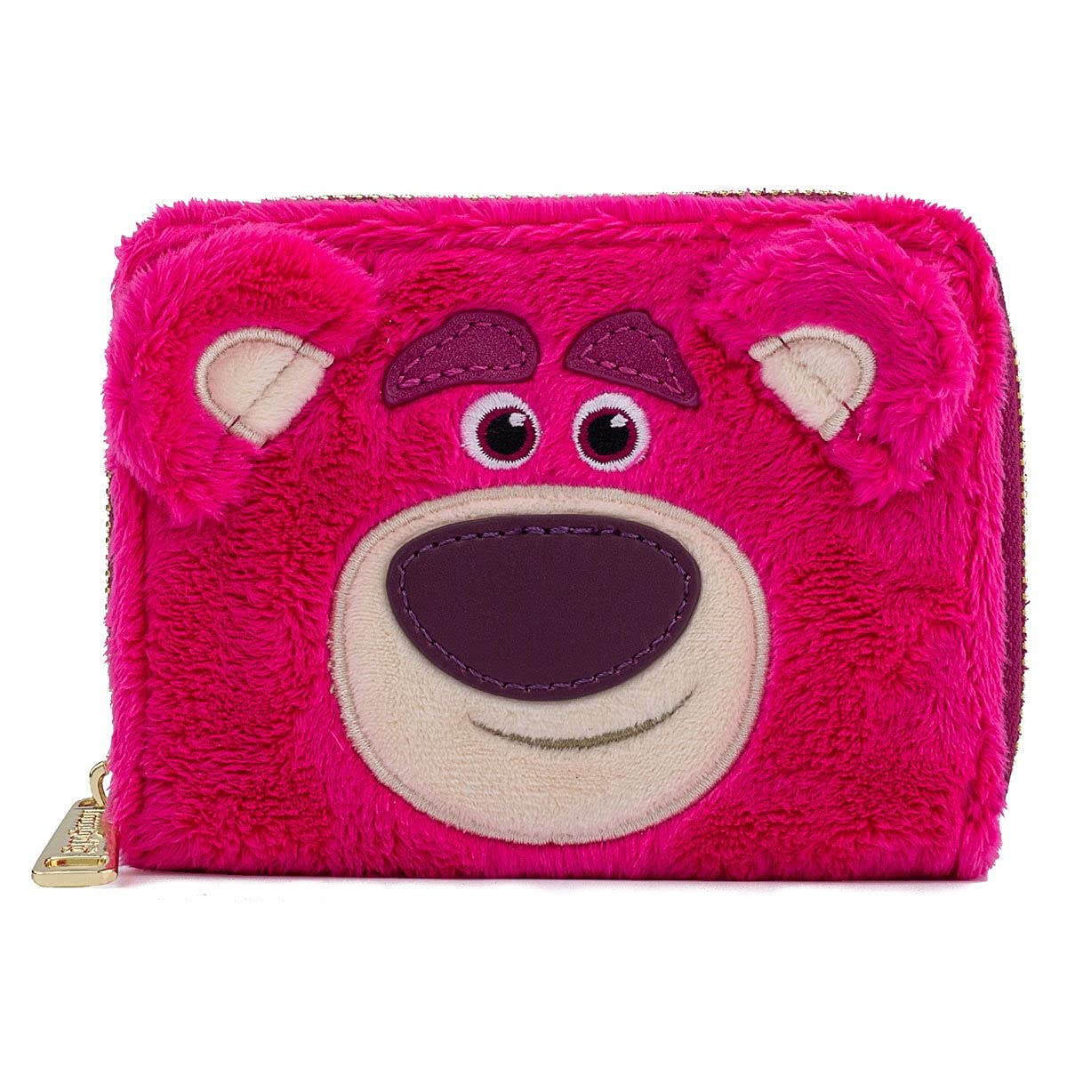 Loungefly Disney Pixar Lotso Sherpa Zip Around Plush Wallet