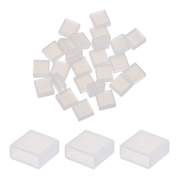 25pcs USB Type A Port Plugs Covers Caps Silicone Anti Dust for USB Male End, Clear