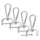 thumbnail image 1 of Ganchos de clip giratorio Uxcell [4 piezas] - Ganchos de clip para llaveros, uso para hacer llaveros - [Plata - 1.91 pulgadas] Clip en D de aleación de zinc, hardware para cordones, 1 of 6