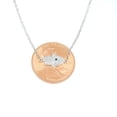 thumbnail image 3 of 14k white gold 0.09ct diamond khamsa hand Jewish necklace 18" adjustable chain, 3 of 12