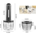 thumbnail image 7 of Small Home Use Wireless Electric Meat Grinder, Meat Grinder for Kitchen Mixer, Multi-function kitchen food processor, Garlic mincer (Black), 7 of 7