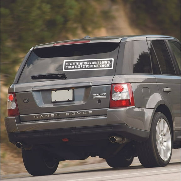 Not Going Fast Enough Funny Quote Sticker Art Decor Car Decals for Girls Boys Car Bumper Window Windows Truck Vehicle Auto Glass Computer Laptop Skateboard Vinyl Wall Art Decoration Size (4x10 inch)