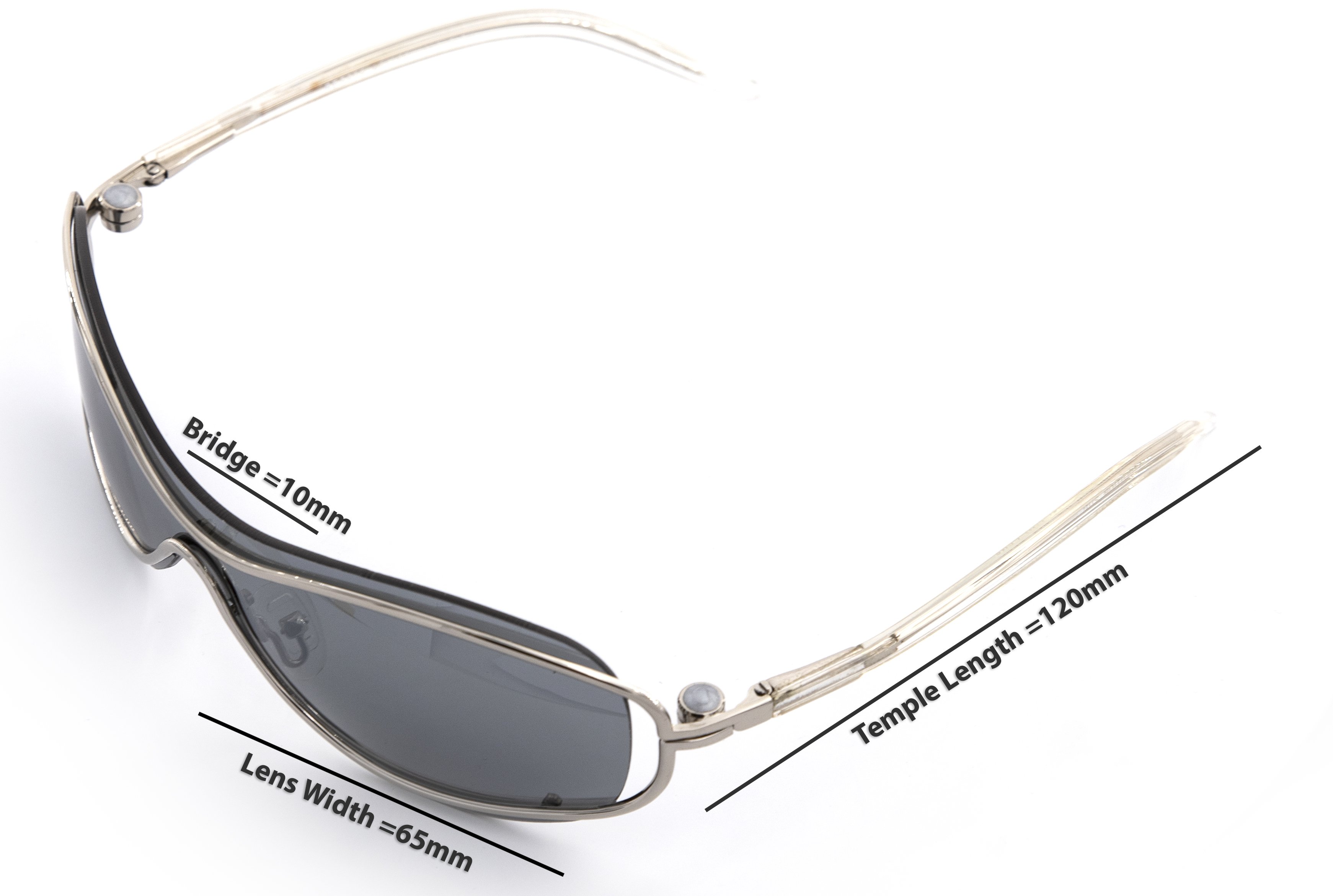 QT-SUN Spex Centric Forward -Kit Pack - 1 Frame w/ 4 Fashionable Magnetic Clip-On Sunglass Lenses - Outdoor Activity Men and Women - Silver - image 5 of 8