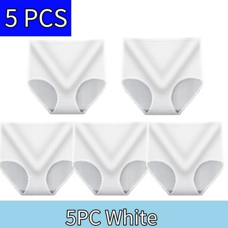 

5PC/Lots Women s Panties Large Size Underwear Seamless High-Rise Solid Cotton Underpants Ladies Lingerie Sexy For 40-100KG