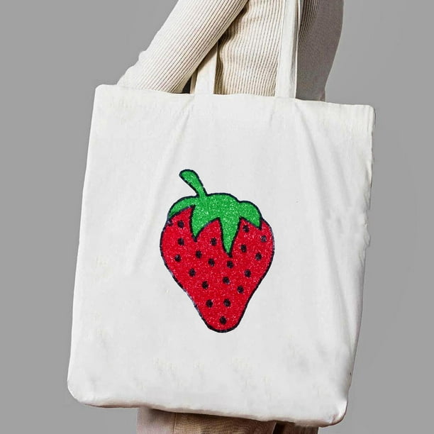 Lindo Mini Parche Bordado De Fresa Planchar O Coser, Pa... | Cuotas Sin