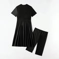 thumbnail image 6 of Women's Rash Guard Short Sleeve Swimwear Tummy Control Full Coverage Modest Zip Swimsuit Dress with CapriPant, 6 of 7