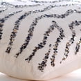thumbnail image 2 of The HomeCentric Toss Pillow Covers, Pillow Covers, Pillow Covers Pack of 2, 20x20 inch (50x50 cm) White, Silk Throw Pillow Covers, Handmade Pillow Covers, Modern, Abstract Easter - Sequin Whirlpool, 2 of 7