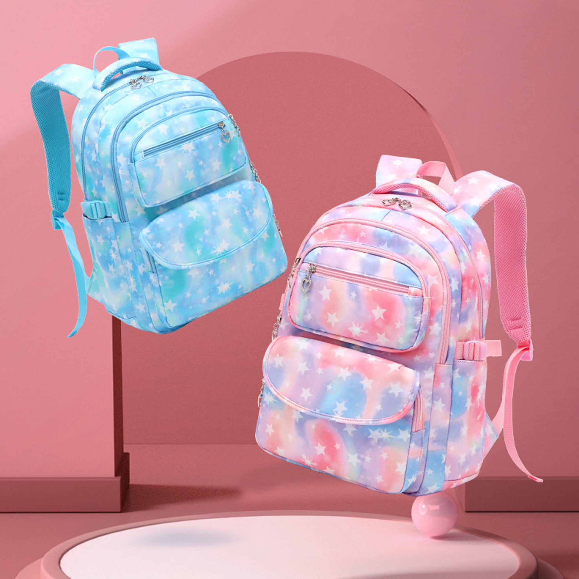 Backpack Set for Kids Girls School Backpack with Lunch Box