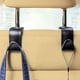 thumbnail image 3 of Juego de 4 ganchos para reposacabezas de asiento trasero de coche, para guardar cartera, bolsa de la compra y bolso, color negro, 3 of 5