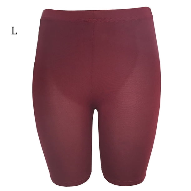 Leggings Fitness Sport Stretch Short Pants Mujer Pantalones de yoga, rojo vino, L Methold AP002149-19