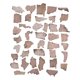 thumbnail image 5 of Vintage Scrapbooking Stickers 40Pcs Irregular Shape Stickers Scrapbooking Craft Projects Assorted Color Retro Style Notebook Decoration, 5 of 5